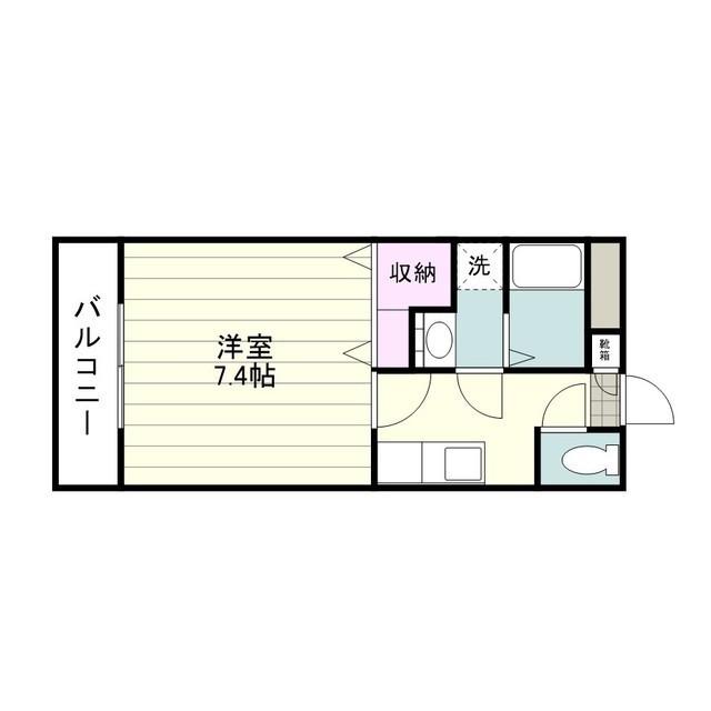 PARK SIDE葉月館(1K/2階)の間取り写真