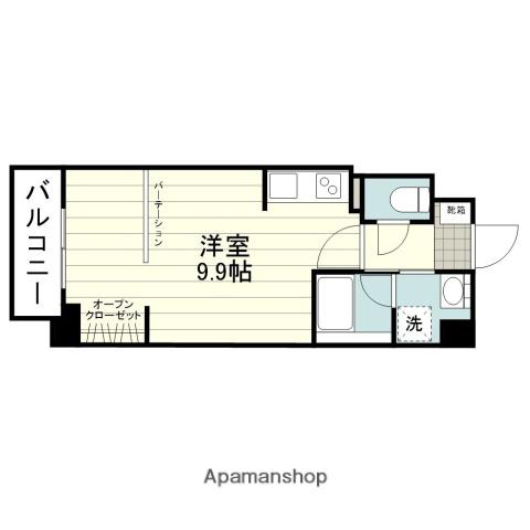 SE PLUS南林寺(ワンルーム/4階)の間取り写真