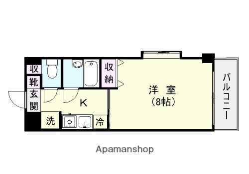 リードIN荒田(1K/2階)の間取り写真