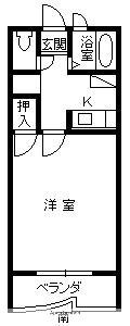 プレミールメゾン(1K/2階)の間取り写真