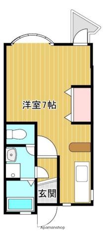 シャングリラロイヤルシティ下荒田(1K/5階)の間取り写真