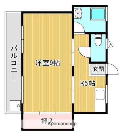 メゾン照国(1K/3階)の間取り写真