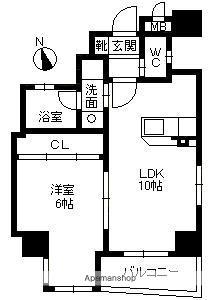 JEUNESSE・PIA八幡(1LDK/5階)の間取り写真