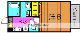 サニーウェル・T(1K/1階)の間取り写真