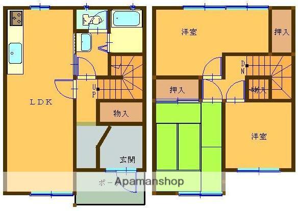 メゾン大坪(3LDK/1階)の間取り写真