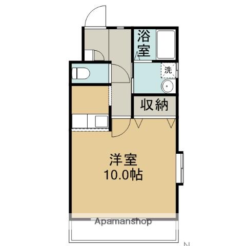 ロッキーマンション(1K/1階)の間取り写真