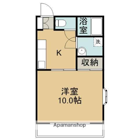 ロッキーマンション(1K/2階)の間取り写真