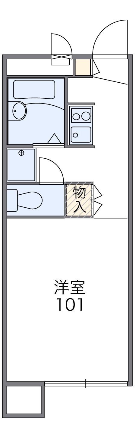 レオパレスセイカ(1K/2階)の間取り写真