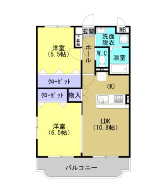 FIRST STAGE I (2LDK/2階)の間取り写真