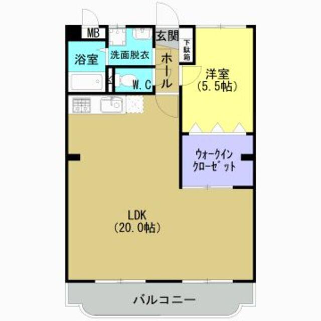 センチュリーII(1LDK/2階)の間取り写真
