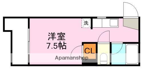 アビターレ下荒田Ⅰ(ワンルーム/5階)の間取り写真