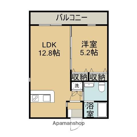 クルーク・T(1LDK/4階)の間取り写真