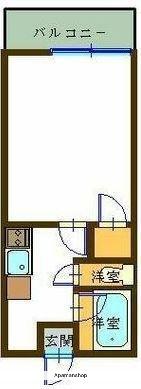 ドエリング前田(1K/3階)の間取り写真