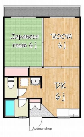 レジデンス田上台(2DK/1階)の間取り写真