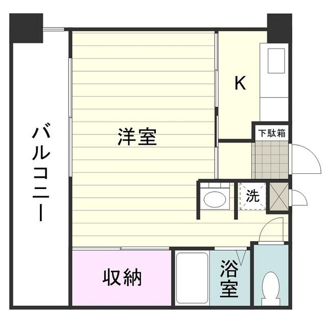 オーパス1(1K/7階)の間取り写真