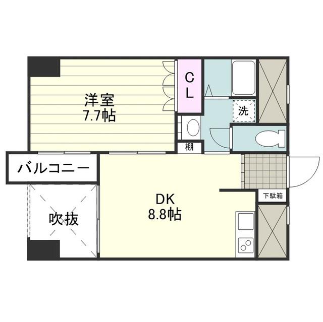 EPERNAY(1LDK/2階)の間取り写真