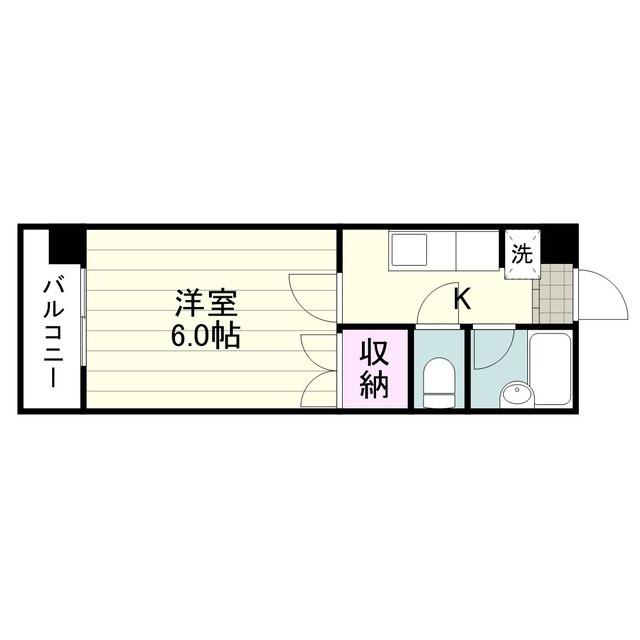 HRM7(1K/1階)の間取り写真