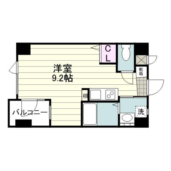 アドラシオン平之町(ワンルーム/7階)の間取り写真