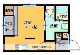 BLDG.Y(ワンルーム/3階)の間取り写真