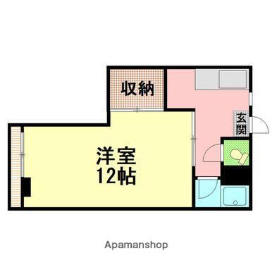 サンコーポ新屋敷(1K/2階)の間取り写真