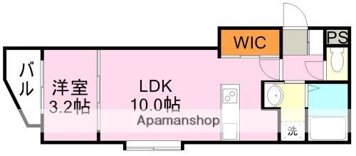 CLASS城西(1LDK/1階)の間取り写真