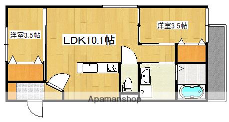TY田上(2LDK/1階)の間取り写真