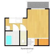 唐湊ハイツ(ワンルーム/1階)の間取り写真