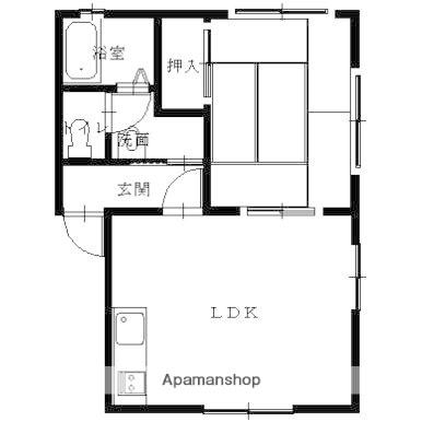 ピアヒルⅠ(1LDK/1階)の間取り写真