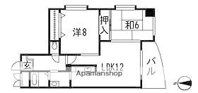 アッサン川路(2LDK/5階)の間取り写真