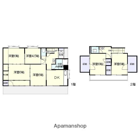 日豊本線 仙巌園駅 徒歩14分 2階建 築45年(6DK)の間取り写真