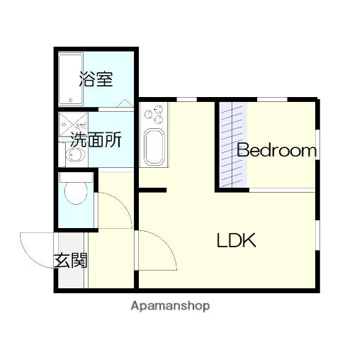稲荷ノアレジデンス(1LDK/3階)の間取り写真