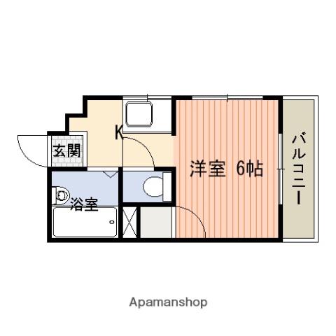 トミーズマンション(1K/2階)の間取り写真