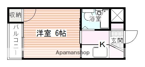 第5濱田ビル(1K/2階)の間取り写真