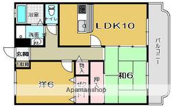 アムールK(2LDK/2階)の間取り写真