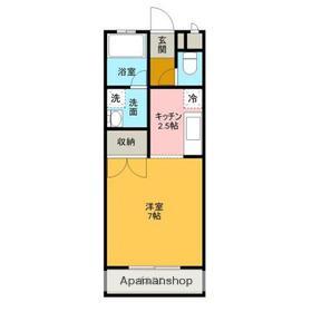 クレアージュ(1K/2階)の間取り写真