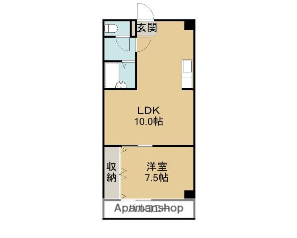 藤田ビル(1LDK/5階)の間取り写真