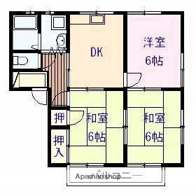 メゾニティ21(3DK/1階)の間取り写真
