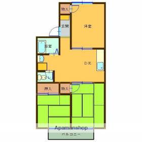 コーポ前園(3DK/2階)の間取り写真