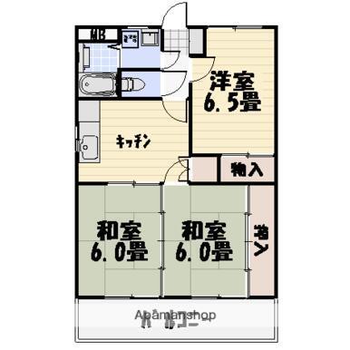 メゾンアコール(3DK/2階)の間取り写真