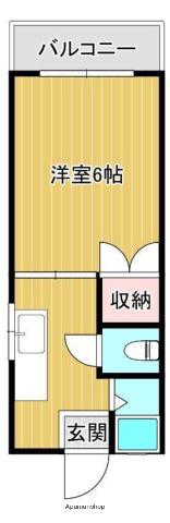 サンシャイン上之園(1K/2階)の間取り写真