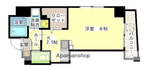 グランパルク橘館(ワンルーム/7階)の間取り写真