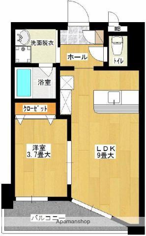 アメニティ春日(1LDK/5階)の間取り写真