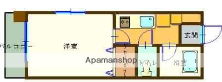 リバティ万喜(1K/2階)の間取り写真