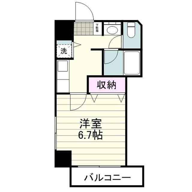 VERDURE(1K/2階)の間取り写真