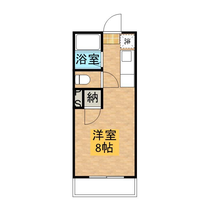 グレイス荒田壱番館(ワンルーム/5階)の間取り写真