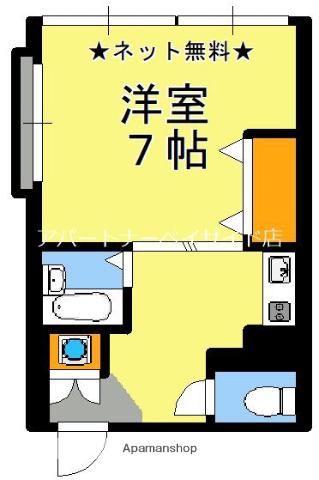 石川ビル(1K/3階)の間取り写真