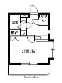 セレブ城西(1K/2階)の間取り写真
