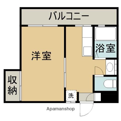 冨山ビル(1K/3階)の間取り写真