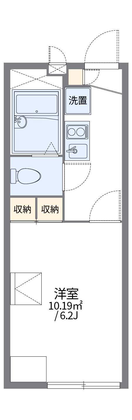 レオパレスアイリス(1K/2階)の間取り写真