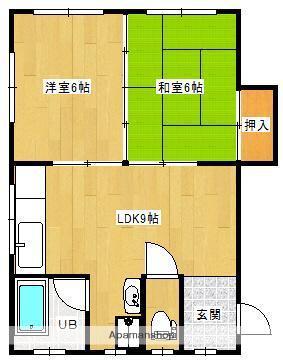 池田マンション (2LDK/4階)の間取り写真